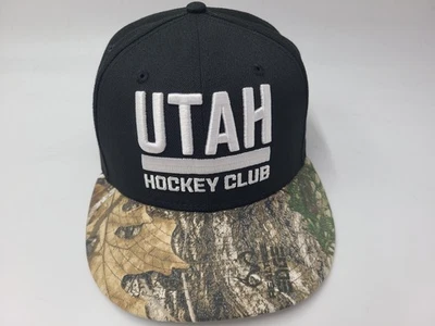 Utah Hockey Club Ala Camuflada New Era 59Fifty Ajustada 7 5/8 Gorra Gorra NHL Negro Marrón Foto 1 de 4