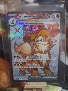 Pokemon TCG Arcanine EX Ultra Rare Card 224/198 Scarlet Violet Base Set NM - Picture 1 of 2