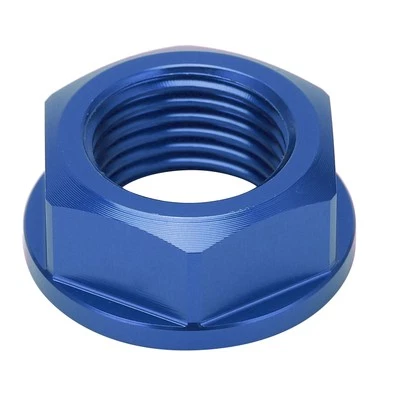 .* Blue Motorcycle Front Wheel Axle Screw Nut M16x1.5 Replacement For - image 1 of 4