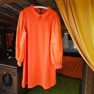 Vintage tolles Maxikleid 70er Jahre große Größe wohl ca 50 - 54 - Bild 1 von 4