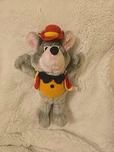 Peluche pupazzo Chuck E Cheese 14" vintage fine anni 70 Pizza Time Theatre RARO - Foto 1 di 8