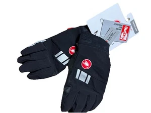 Castelli Tempesta Gloves Size 2XL New NWT Black Neoprene Water Resistant Cycling - Picture 1 of 5