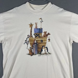 Vintage Carolyn Shores Wright Arche Noah Shirt Remake weiß - Bild 1 von 4