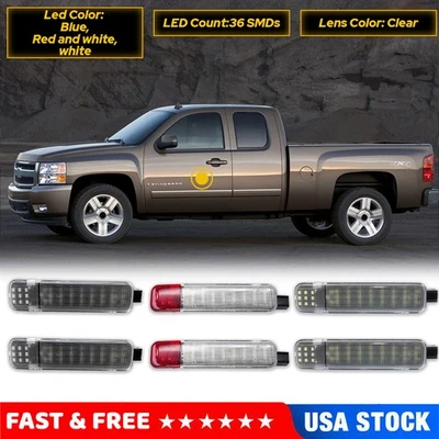 Pair LED Door Courtesy Light For Chevy Silverado Suburban Tahoe GMC Sierra Yukon — 第 1/4 张图片
