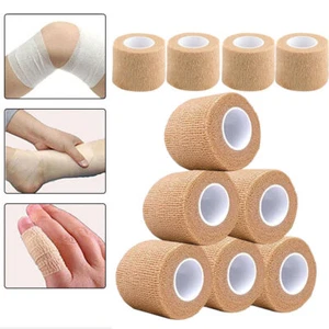 Self Adherent Cohesive Wrap Bandages 2" x 5 Yards Sports Athletic Tape 12/6 Roll - Picture 1 of 17