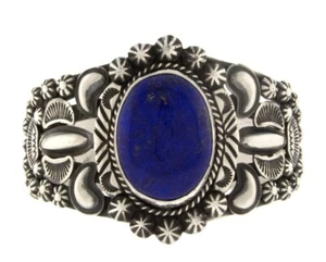 Pulsera de lapislázuli natural del artista navajo Rick Werito - Imagen 1 de 5