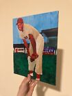 Willie Mays Painting on Canvas  11x14 Negro Leagues Art signed by artist