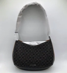 Bolso de Hombro Organizacional Calvin Klein Charlie Top Cremallera Logo Textura Repujado PVC - Imagen 1 de 8