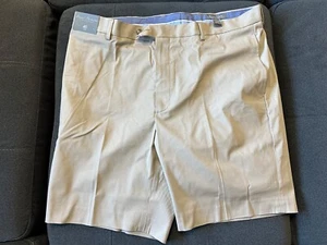 NEW WT Daniel Cremieux Signature Collection Men's Pleated Khaki Shorts 40 ๐ฆ๐๐ - Picture 1 of 6