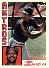 1984 Topps Tiffany Houston Astros Baseball Card #45 Jerry Mumphrey
