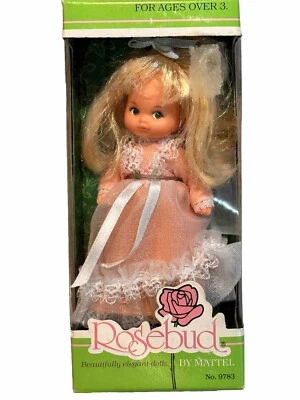 ❤️ Familia Corazón Barbie Niña Rubia Rosebud 1976 Mattel Taiwán ❤️ Nuevo ❤️ Foto 1 de 4