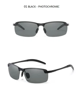 Photochromic Sunglasses Men Polarized Driving Chameleon Glasses Male Change O*M* - Imagen 1 de 6