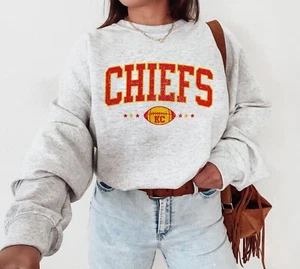 Kansas City Chiefs Sweatshirt KC Chiefs Crewneck Football Fan Gift Unisex Hoodie - Picture 1 of 11