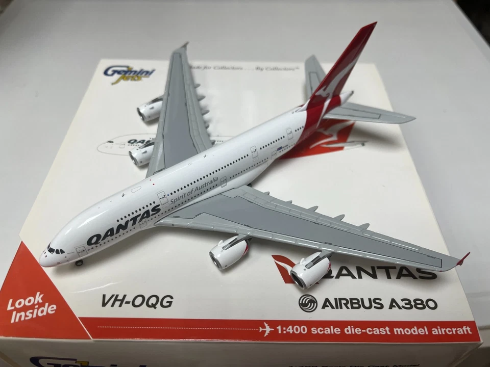 Gemini Jets 400 Qantas Airways A380-800 "color 2008 - Charles Ulm" 1:400 VH-OQG Foto 1 de 1
