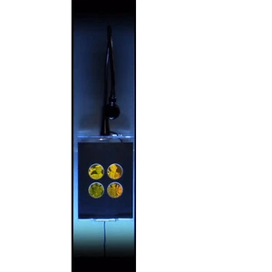 Mask 4-up PHOTOPOLYMER Hologram Picture Lighted Wall Mount - Picture 1 of 12