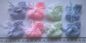 Baby Embellishments Baby Booties Card Craft Baby Shower Decoration Keepsake Gift - Picture 1 of 12