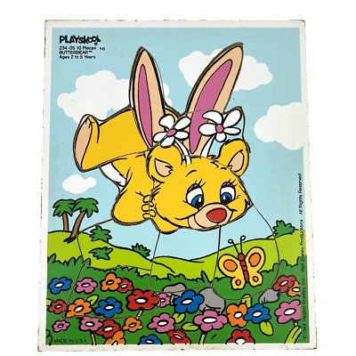 Butterbear Preschool Tray Puzzle Disney 234-05 Disney Playskool 1984 Vintage - Image 1 of 4