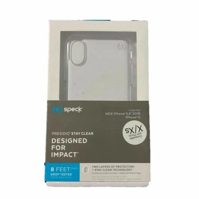 Speck 1193945085 Presidio Stay Clear Case for Apple iPhone X and XS - Clear