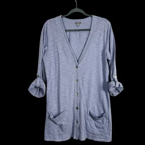 J. Jill - Cardigan leggero pervinca - manica media e linguetta - Medium - Foto 1 di 9
