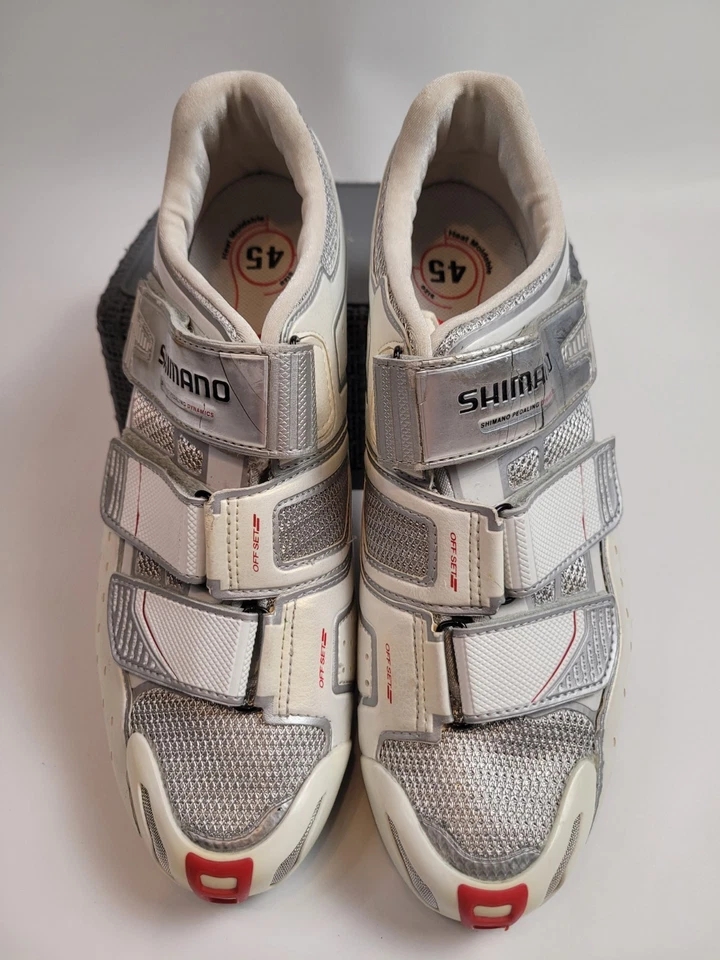 Zapato de ciclismo Shimano Pedaling Dynamics SH-R160W talla 10,5 para mujer (45) blanco/gris Foto 1 de 4