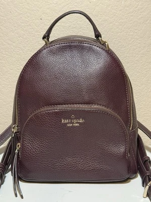 Kate Spade New York Jackson Leather Backpack Size Small- Cherrywood Color - Image 1 of 4