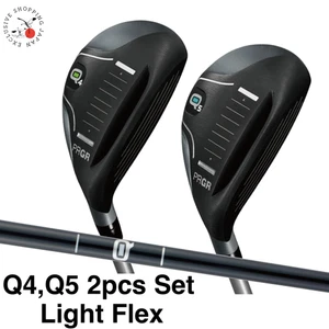 PRGR Carrys Q Utility Hybrid Q4,Q5 2pcs Set L Light Flex Graphite Headcover RH - Picture 1 of 13