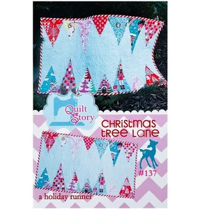 Christmas Tree Lane Quilt PATTERN #137 A Holiday Runner Pattern by Quilt Story - Picture 1 of 5