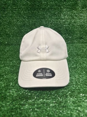 Gorra de béisbol Under Armour Play Up para mujer, ajustable, blanca, talla única, nueva con etiquetas Foto 1 de 2