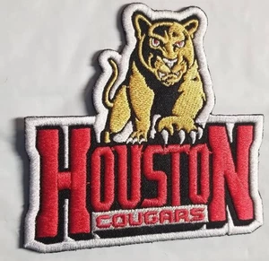 Houston Cougars Embroidered Patch approx 3.5 X 3.5" - Picture 1 of 2