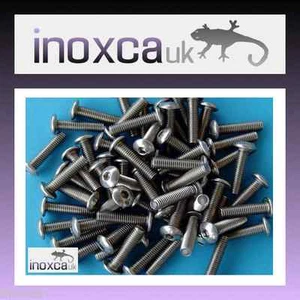 60 M5 X 20 BUTTON HEAD ALLEN BOLT A2 -70 STAINLESS STEEL 304 HEX HEXAGON SOCKET - Picture 1 of 2