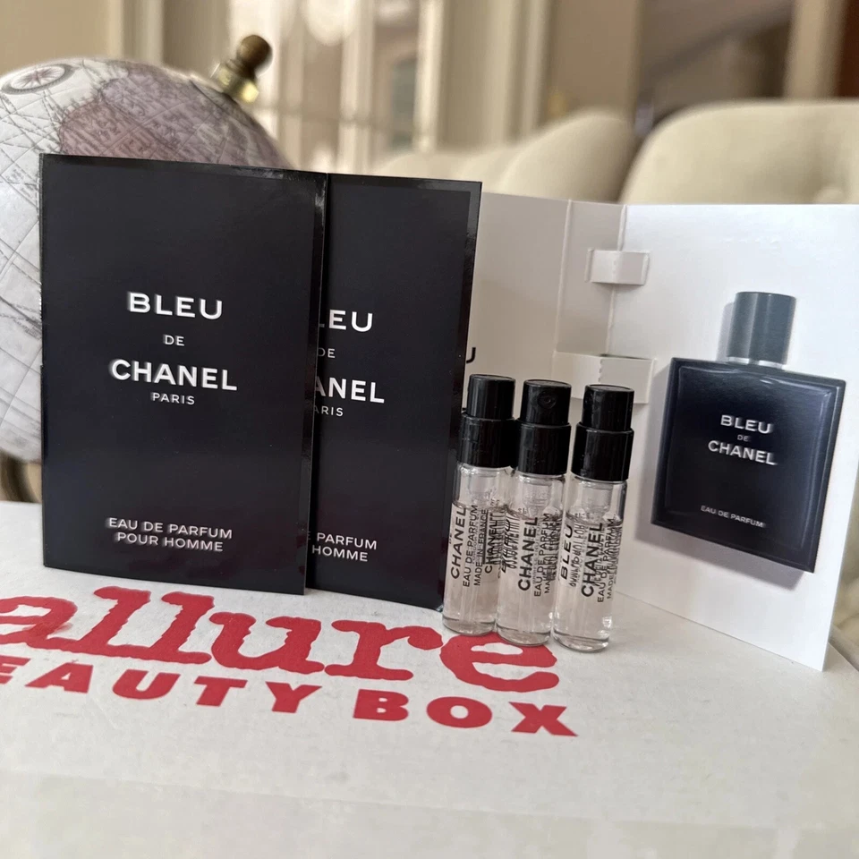 3 Chanel Bleu de Chanel Eau de Parfum Pour Home Muestra Spray 0.05oz/1.5 ml G1 Foto 1 de 1