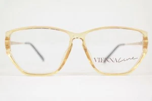 Vintage Vienna Line 1587 84 56[]11 130 Gelb oval Brille Brillengestell NOS - Picture 1 of 4
