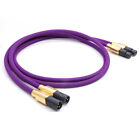 Pair 6?N Copper LE-2 Balanced XLR Cable HIFI Audio Interconnect Signal Cables