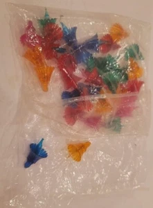 Plastic Christmas Tree Mini Light Bulbs and Covers FLOWER Reflectors Lot of 30 - Picture 1 of 5