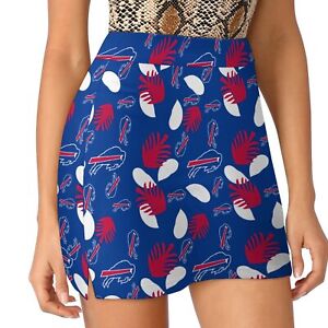 Buffalo Bills Womens Light Proof Trouser Skirt with Pockets Printed Skirt