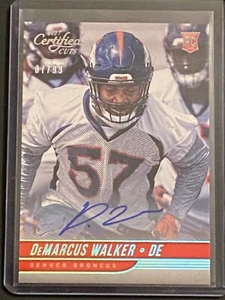 "Cortes certificados" Panini 2017 automático #178 DeMarcus Walker #'d/99 - Imagen 1 de 2