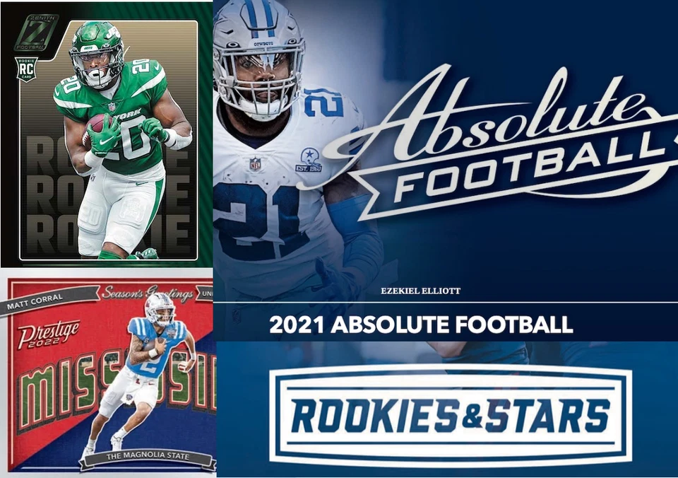 Football Rookies , Donruss, playbook, Rookies &stars, Absolute, Prestige, Zenith - Image 1 of 1