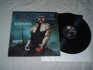 DEATHROW Satan's Gift '86 HYPE STICKER ex-SAMHAIN GERMAN 1st press LP NMint - Picture 1 of 2