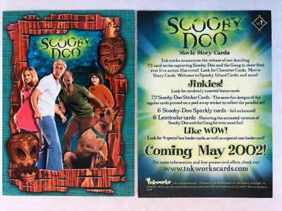 CHEAP PROMO CARD: SCOOBY DOO THE MOVIE (Inkworks 2002) #SD-i Website Offer - Image 1 of 2
