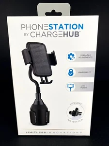 PhoneStation by Chargehub 2 in 1 Handyhalterung ~ Grenzenlose Innovation ~ Brandneu - Bild 1 von 3