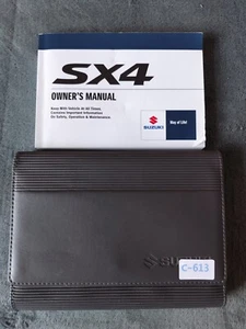GENUINE SUZUKI SX4 2009-2014 OWNERS MANUAL HANDBOOK WALLET PACK C-613 - Picture 1 of 3