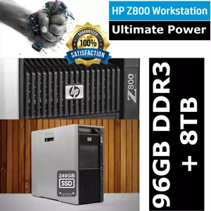 HP Workstation Z800 Xeon X5670 12-Core 2,93 GHz 96 GB DDR3 8 TB DISCO SAS + 240 GB unità di memoria a stato solido - Foto 1 di 9
