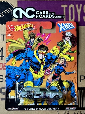 2018 Hot Wheels Premium Pop Culture X-Men '64 Chevy Nova Delivery - Image 1 of 2