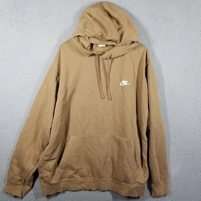 Nike Sportswear Club Fleece Pullover Dark Driftwood Hoodie BV2654-258 XXL-Tall - Image 1 of 4
