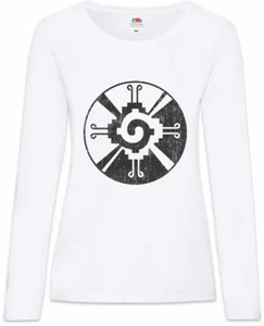 Maya Balance Symbol Women Long Sleeve T-Shirt Mayans American Indians Tribe Sign - Picture 1 of 1