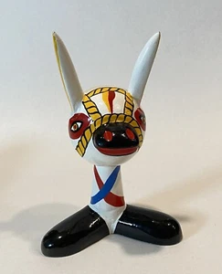 White Donkey Figure handmade in Columbia - Picture 1 of 5