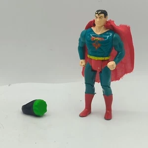 1989 Vintage DC Super Heroes Superman Figure w/ Kryptonite Ring & Cape - Picture 1 of 17