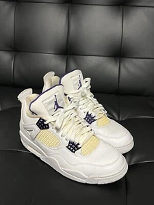 Air Jordan 4 Retro Mid Purple Metallic Größe 8 OHNE KARTON Gebraucht - Bild 1 von 13