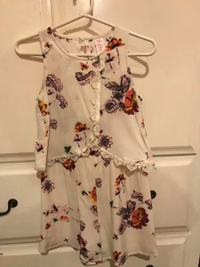 Justice Floral Romper - Size 7 - EUC - Picture 1 of 2