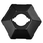 Vintage Camping Lantern Lampshade Hexagon Tent Lamps Shade For Cargo (Black)